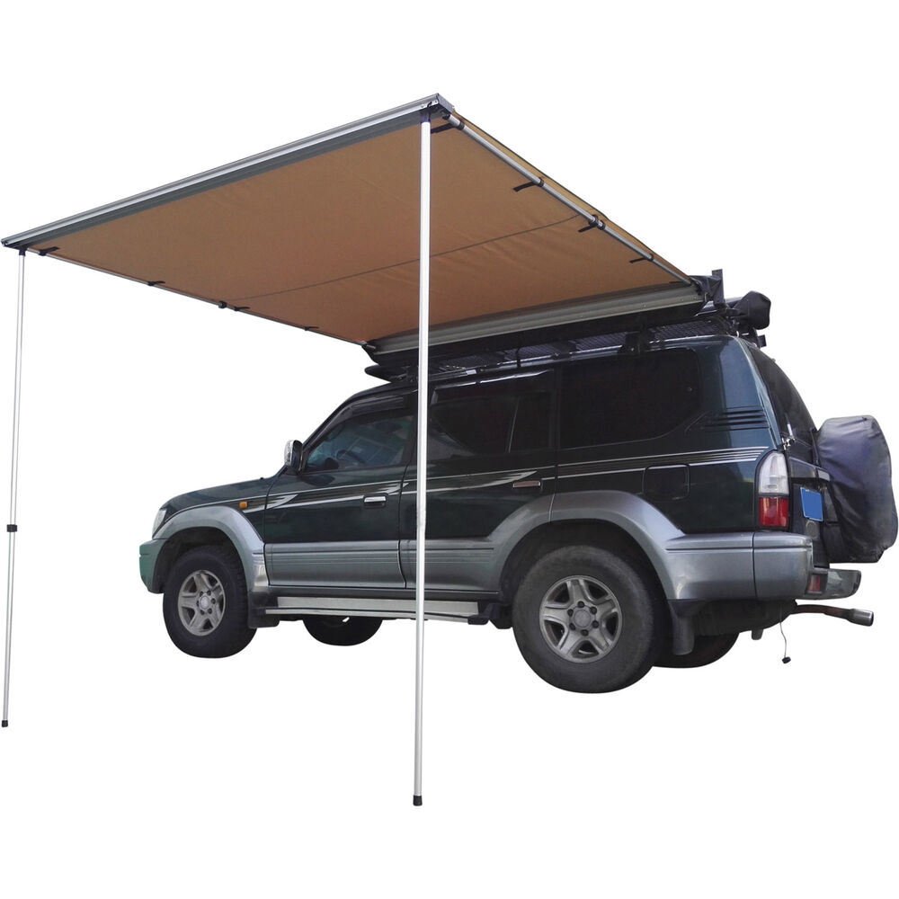 Trustmade 6'*6' Car Side Awning Rooftop Pull Out Tent Shelter Black Trustmade 6'*6' Car Side Awning Rooftop Pull Out Tent Shelter Black