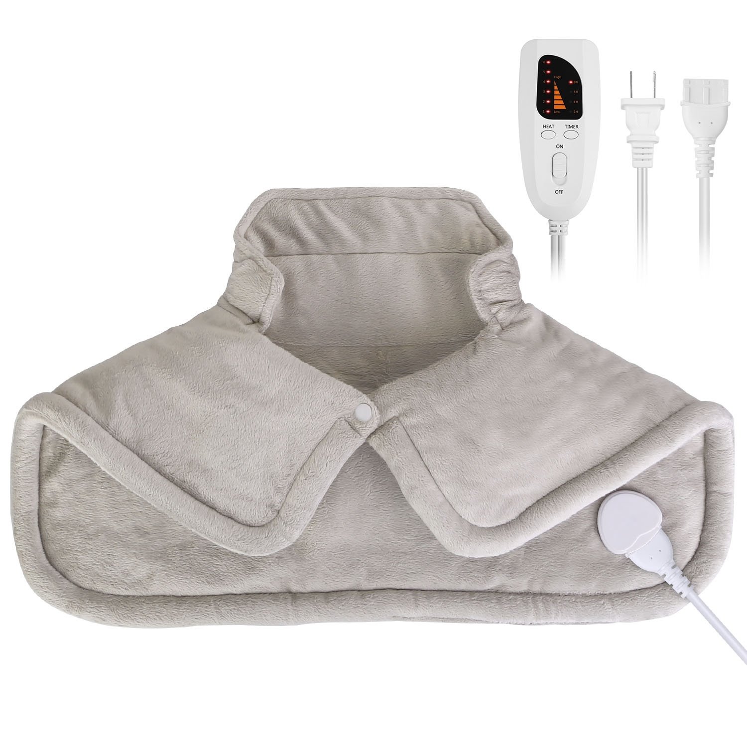 22.4x16.3in Large Weighted Heating Pad for Neck and Shoulders Electric Fast Heating Mat Neck Wrap Cushion Pain Relief 22.4x16.3in Large Weighted Heating Pad for Neck and Shoulders Electric Fast Heating Mat Neck Wrap Cushion Pain Relief