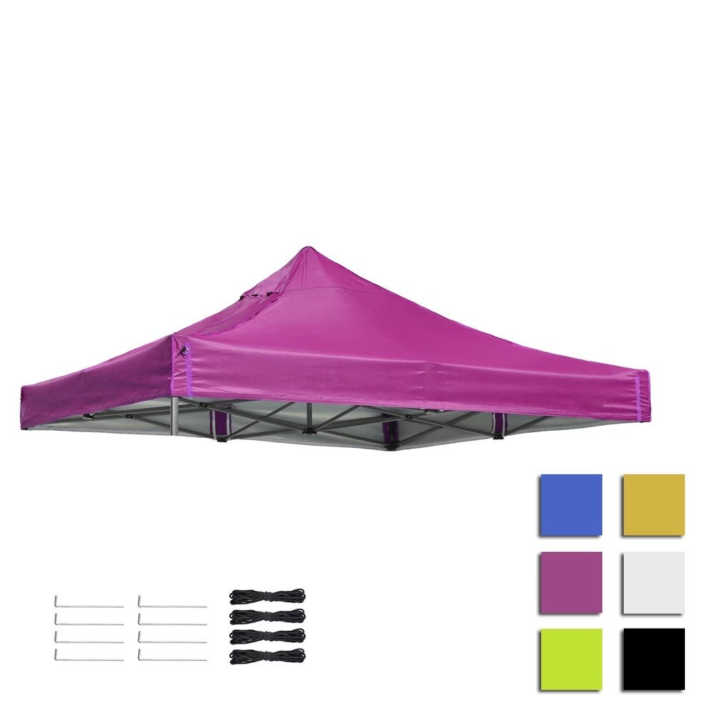9.6x9.6ft EZ Canopy Gazebo Top Replacement Vivid Viola 9.6x9.6ft EZ Canopy Gazebo Top Replacement Vivid Viola