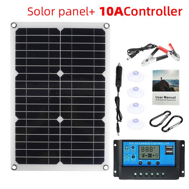 25W-180W 18V/12V Portable Solar Panel Waterproof USB Port Solar Power 5V Solar Battery Charger Outdoor Camping Phone Power Bank 25W-180W 18V/12V Portable Solar Panel Waterproof USB Port Solar Power 5V Solar Battery Charger Outdoor Camping Phone Power Bank