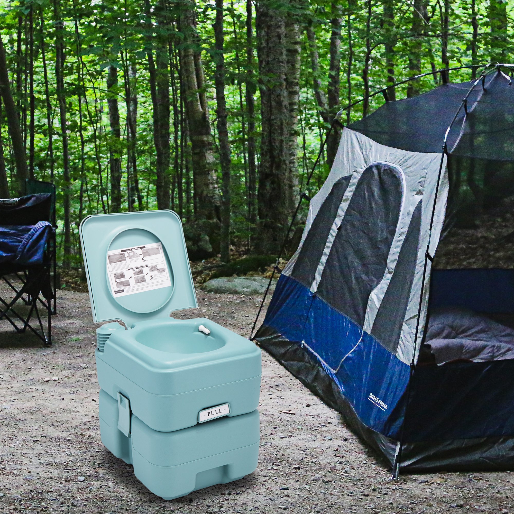 5.3 Gallon 20L Flush Outdoor Indoor Travel Camping Portable Toilet for Car; Boat; Caravan; Campsite; Hospital 5.3 Gallon 20L Flush Outdoor Indoor Travel Camping Portable Toilet for Car; Boat; Caravan; Campsite; Hospital